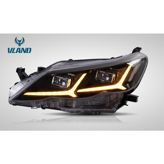 VLAND ヘッドライト 流れるウィンカー搭載 LEDバルブ付属 マークX VLAND 流れるウィンカー搭載 マークx 130系 ヘッド