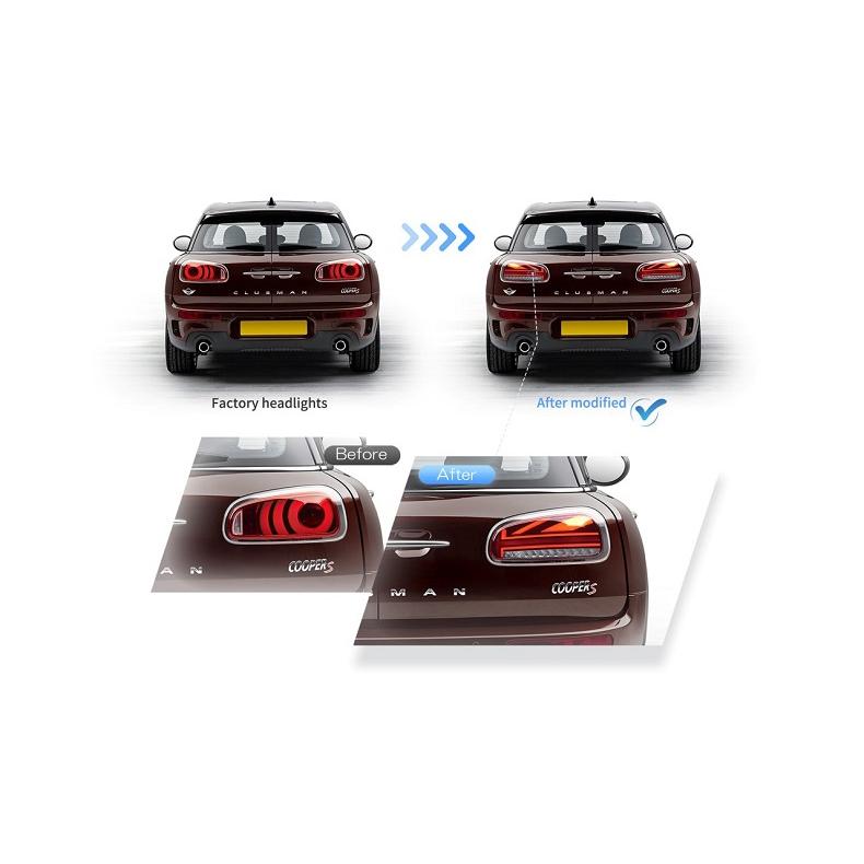 VLAND テールランプ ミニ クラブマン MINI クーパー ワン F系 シーケンシャル 流れるウインカー スモーク レッド F54の画像