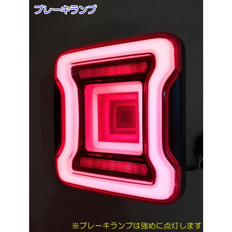 ジープ ラングラーJL LEDハイマウントライト&流れるウインカーリアスポイラー Jeep（ジープ） VLAND ラングラー JL用 LEDテールランプ 流れる