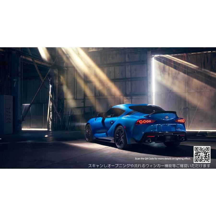 VLAND A90/91 GRスープラ LEDテールランプ 流れるウインカー オープニング機能搭載切替可能 カスタム ドレスアップ シーケンシャルの画像