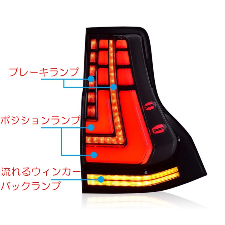 ランドクルーザー ZW 流れるウィンカー プラド150 前期中期後期 LED