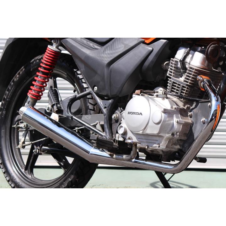 ホンダ CBF125 PCJ71.72用 エキゾーストマフラー QUIET クロムメッキ