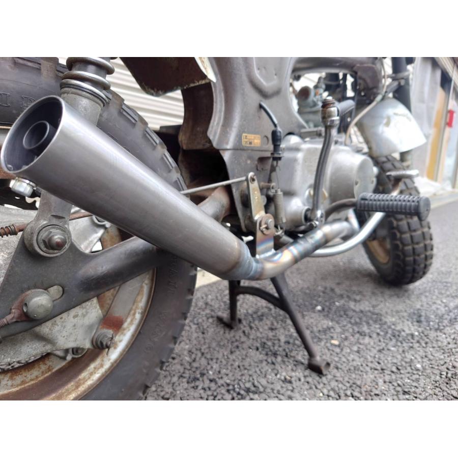 ホンダ DAX50/70 ノーマルスイングアーム用 バズーカ砲マフラー 50φ