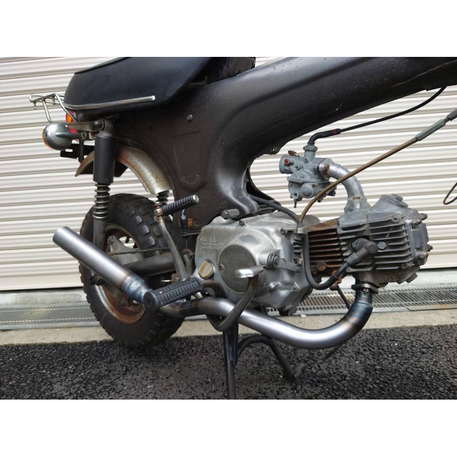 ホンダ DAX50/70　バズーカ砲 ノーマルスイングアーム用 キャブ用 50φ ホンダ DAX50/70 ノーマルスイングアーム用 バズーカ砲マフラー 50φ