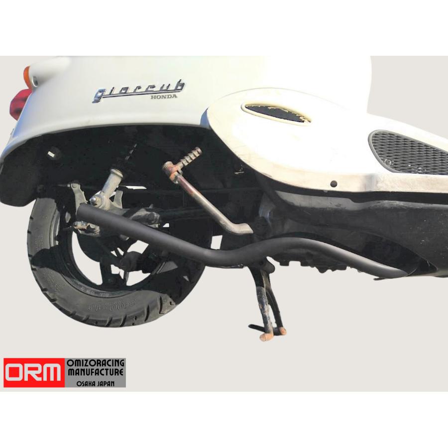 ホンダ カブFI用 ウェイブ管マフラー 耐熱ブラック マフラーのみ販売 在庫〇 ORM製 ホンダ スーパーカブ リトルカブ50.70.90 ウェイブ管