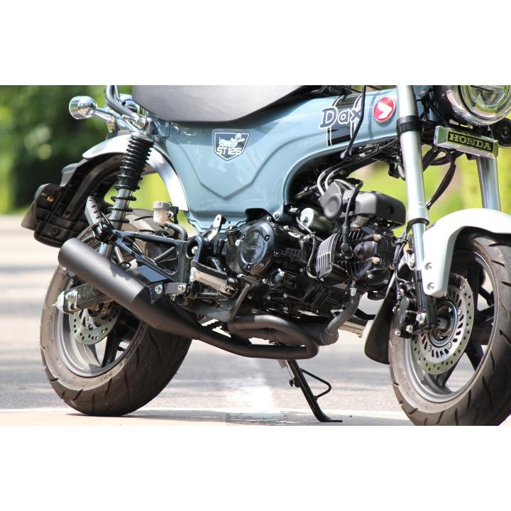 ホンダ DAX125 (ST125) スリップオンマフラー BADGER《バジャー》JB04 自社工場 耐熱ブラック 取付動画あります 70φ インナー脱着可｜tomutaun｜04