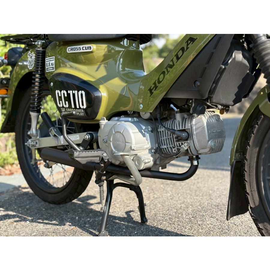 NEW クロスカブ110用マフラー BOKANOVA〈ボカノヴァ〉ブラック塗装