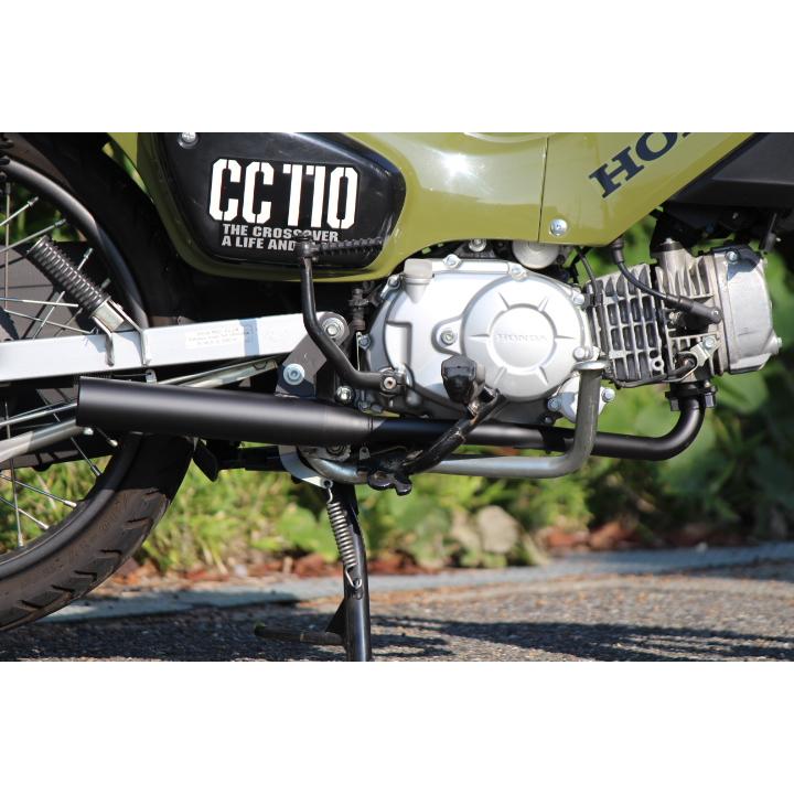 NEW クロスカブ110用マフラー BOKANOVA〈ボカノヴァ〉ブラック塗装