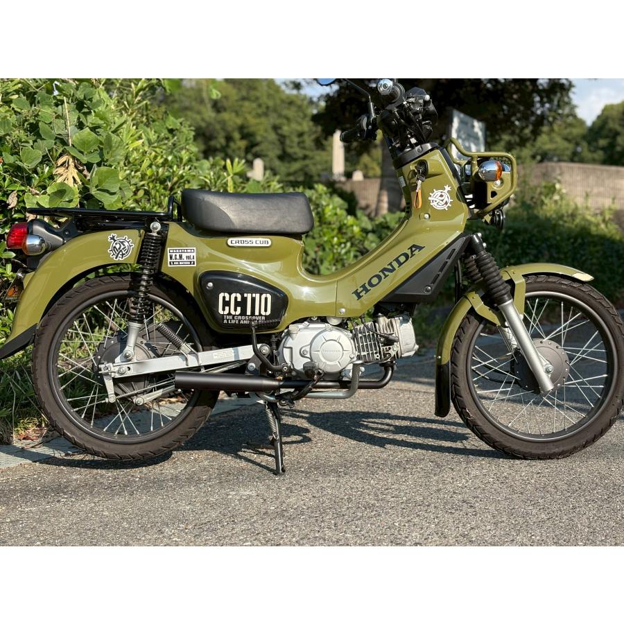 NEW クロスカブ110用マフラー BOKANOVA〈ボカノヴァ〉ブラック塗装