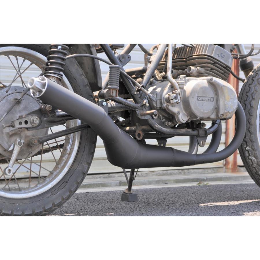 ORM製 カワサキ SS350 集合チャンバー 膨張室ワイドタイプ 刻印