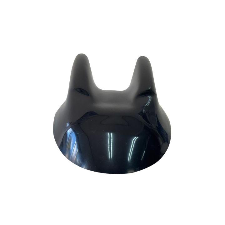 猫耳☆二代目にゃこ耳 ヘルメットディフューザー 半ヘル用 黒ゲル 復刻