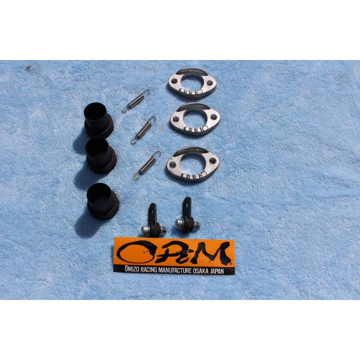 ORM製 カワサキ KH400 3本チャンバー 刻印 完全国内生産 自社製造品