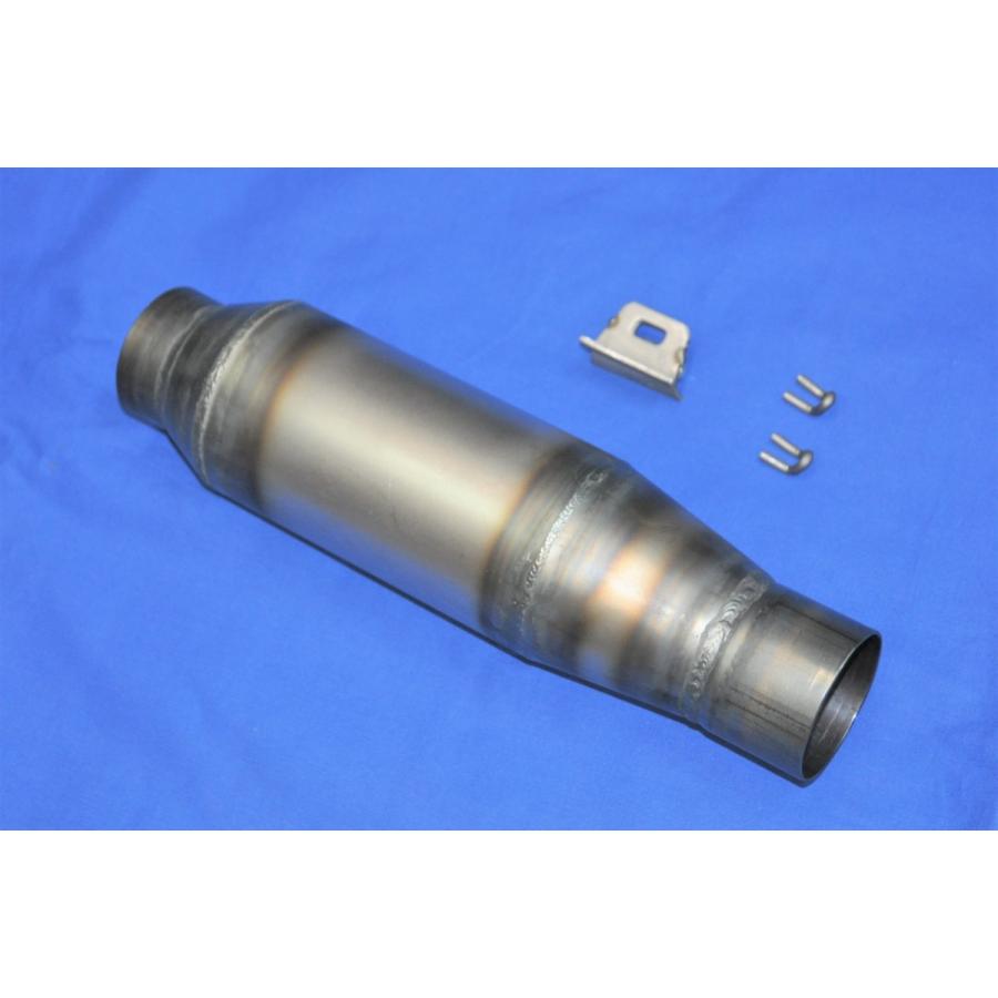 ORM製 汎用 樽型サイレンサー 差し込み 50.8Φ 耐熱ブラック