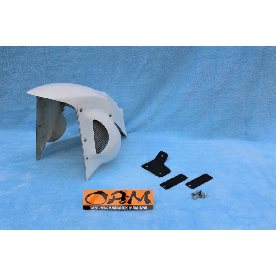 アルミ削りだし　☆ジャイロキャノピーフロントプロテクター　縁起☆ ORM製 ホンダ ジャイロキャノピー フロントエアロダクトフェンダー FRP