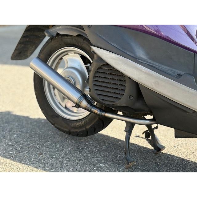 ヤマハ JOG インジェクション用マフラー【鉄魂】50φ 耐熱クリア