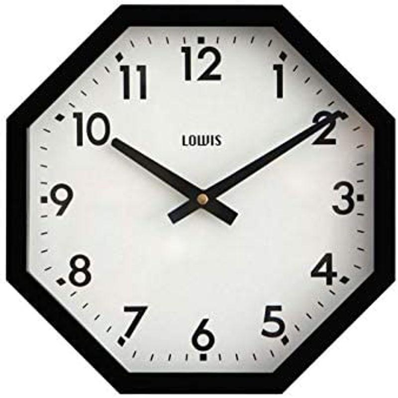 Detail Lowis Octagon Clock 壁掛け時計 ブラック 値下げしていきます