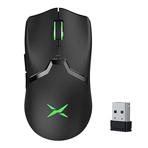 上質で快適 ゲーミングマウス Delux 無線 滑り止 高精度 最大dpiまで可調整 ワイヤレスマウス 六ボタン 光学式 超軽量70g マウス トラックボール