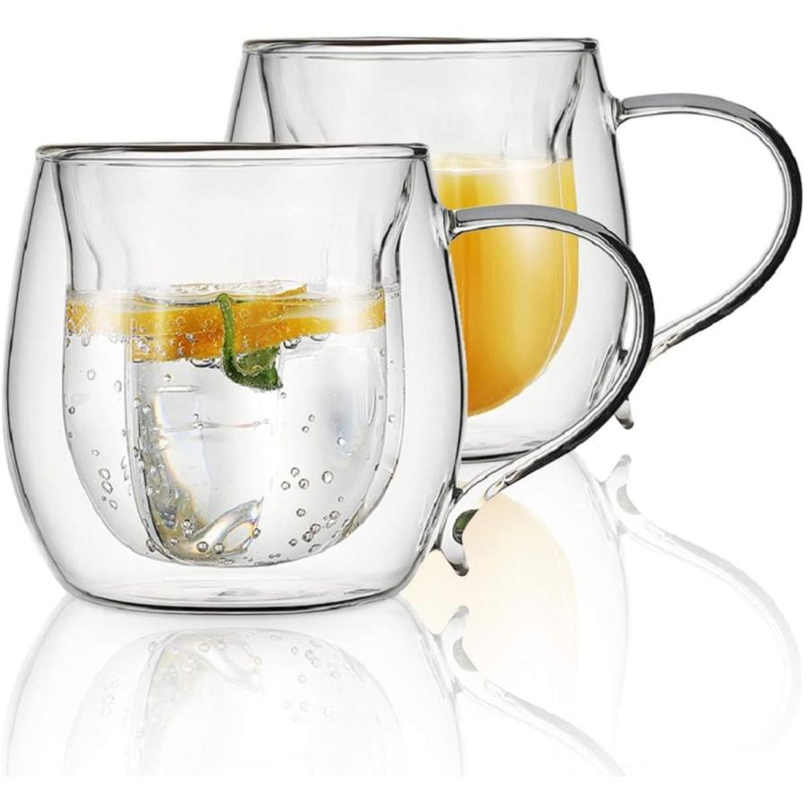 VKCHEF ダブルウォール グラス カップ 230ml 二重構造 耐熱ガラス マグカップ 透明 花の形 コーヒーカップ グラスコップ ティ  :20210704011457-00509:tomyzone - 通販 - Yahoo!ショッピング