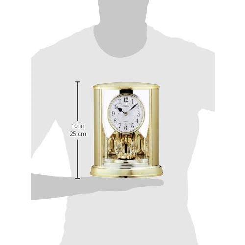 【大特価!!】 シチズン 置き時計 アナログ サルーン 金色 CITIZEN 4SG724-018