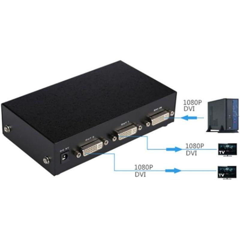 ES-Tune DVI分配器 DVIスプリッター 1入力2出力 ハイビジョン HD DVIセレクタ｜tomy-zone｜04