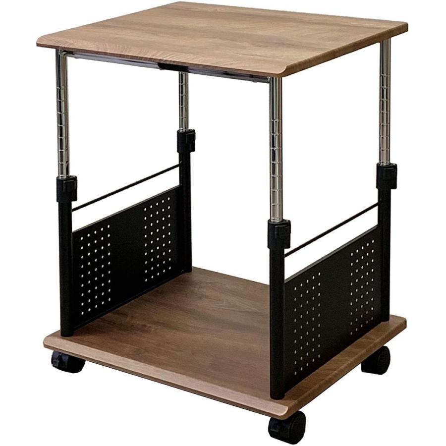 PJC-7203-WD 幅55x奥行45上下昇降 45?70cmプリンター台・プリンター