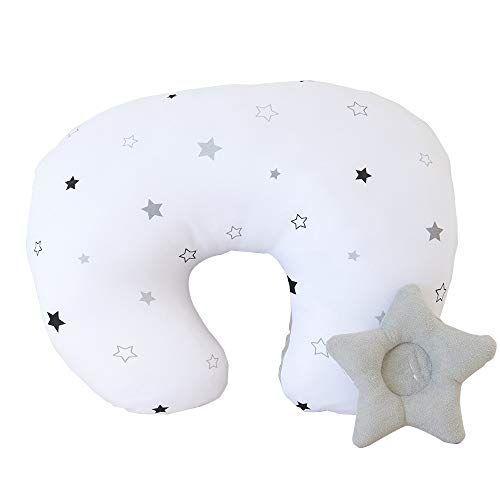 日本人気超絶の Puppapupo 洗える 授乳クッション サポート枕付き トゥインクルスター ブラック カバーリングタイプ 洗えるクッション 中綿 ボ Cisama Sc Gov Br