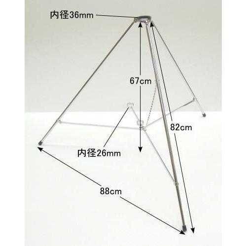 旗用三脚台 太さ12mmX長さ82cm 太さ12mmX長さ82cm