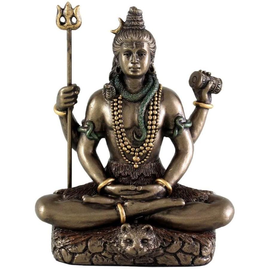 超安い シヴァ神像 インド産 銅 ヒンドゥー教 ブロンズ像 銅像 Shiva 