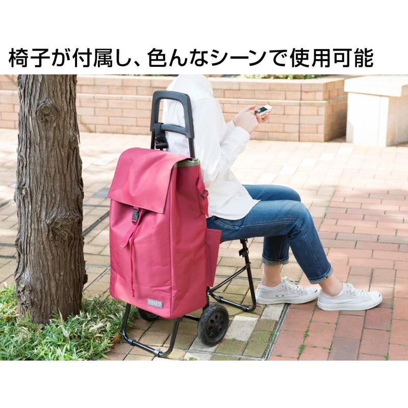 【ついに再販開始！】 レップ(REP) ショッピングカート ブラック 容量40L 保冷 買い物 バッグ らくらく COCORO(コ・コロ) 439104