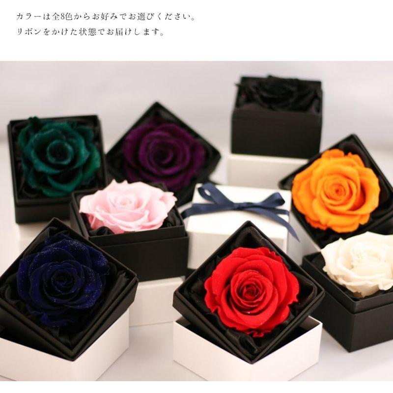 Makefuture Diamond Rose 9 プリザーブドフラワー 花 プロポーズ 薔薇 赤 一輪 フラワーボックス ブライトレッド｜tomy-zone｜02