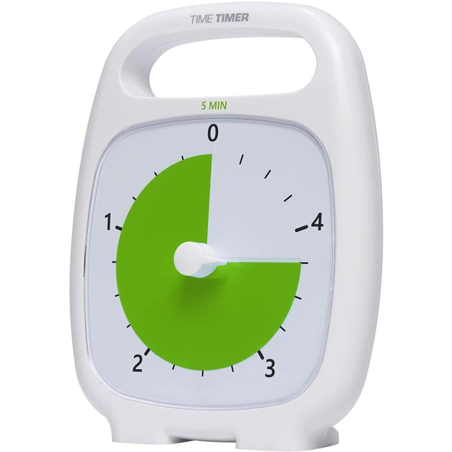 日本買付 正規品TIME TIMER タイムタイマー 5分 プラス ハンドル付き TT05-W 時間管理