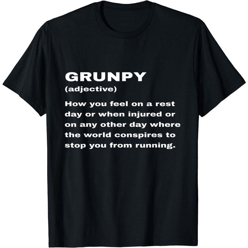 面白い不機嫌そうな定義ランナー意味ランニングユーモアギフト Funny Grunpy Definition Runner Tシャツ｜tomy-zone｜03