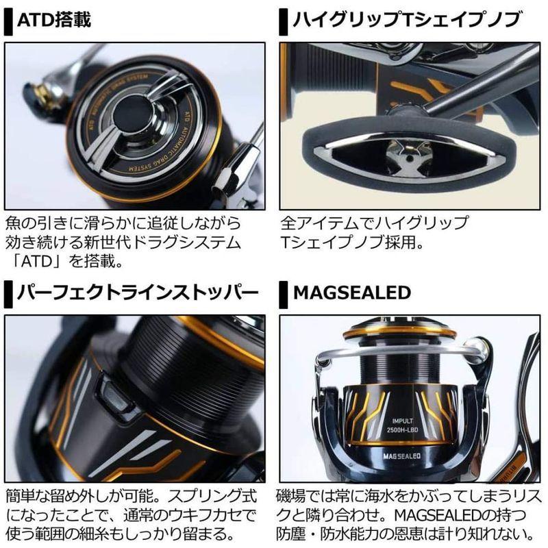 ダイワ(DAIWA) スピニングリール(レバーブレーキ) 20 インパルト 2500H