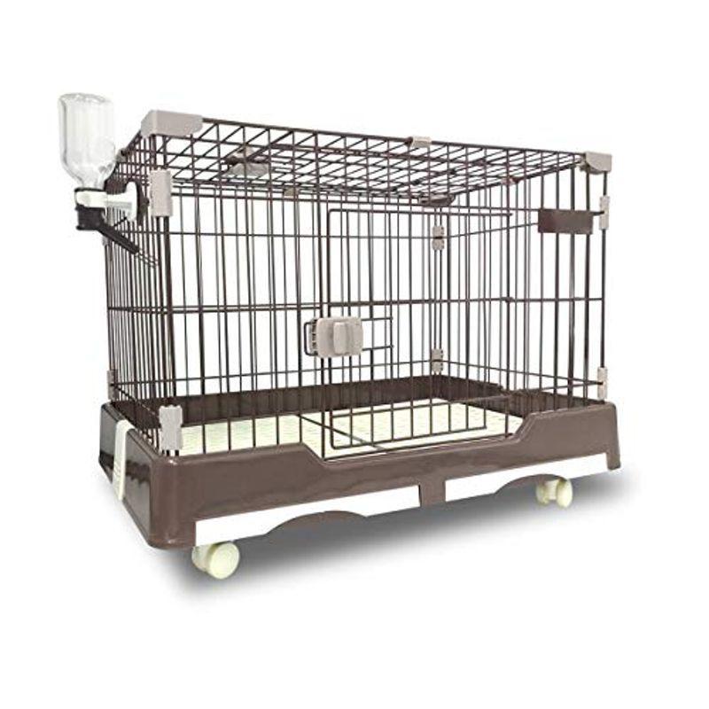 Raku ペットケージ 小動物ケージ キャスター付き ワイヤーケージ 猫 犬用 屋根付き 天井扉 脱走防止 持ち運び便利 組立簡単 掃除簡単 Tomyzone 通販 Yahoo ショッピング