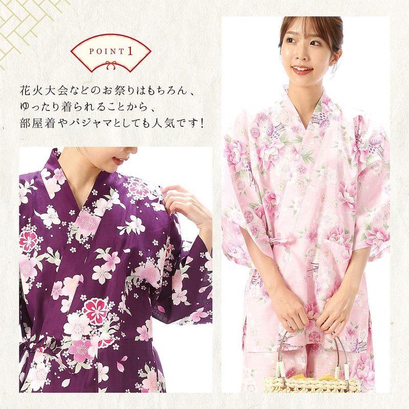 初回限定 1551bj 甚平 レディース 上下セット 綿100 涼しい ルームウェア お部屋着 パジャマ 浴衣柄 和柄 花車 黒 Lサイズ Justinlivesey Com