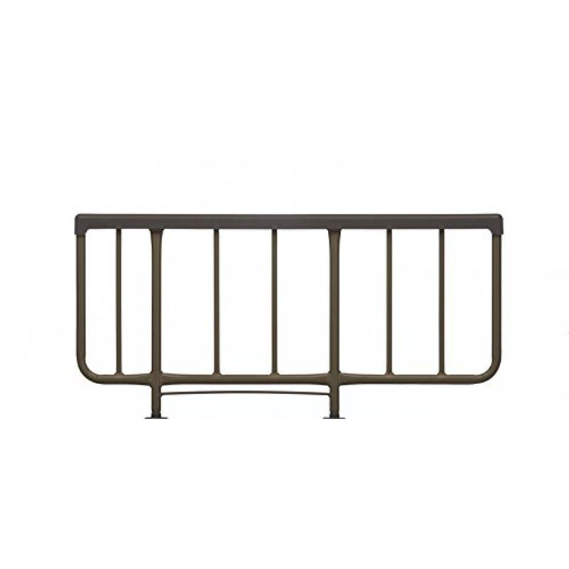 フランスベッド正規品 ベッドガード ベッド柵 ブラウン 長さ96.5cm サイドレール SR-106JJ BR-DO 2本セット 樹脂笠木付