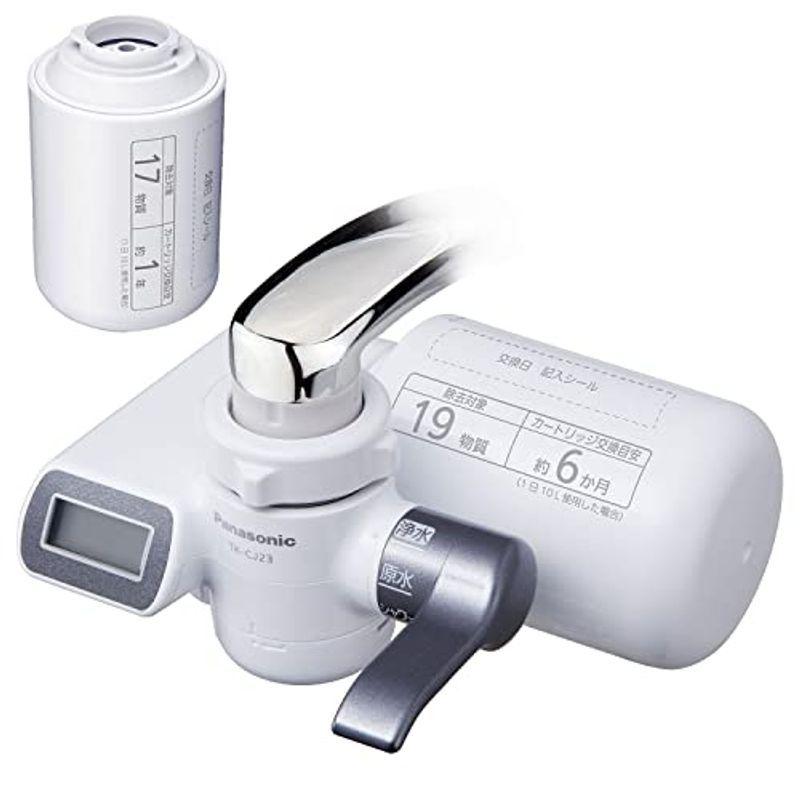 セット買いパナソニック 浄水器 蛇口直結型 メタリックグレー TK-CJ23