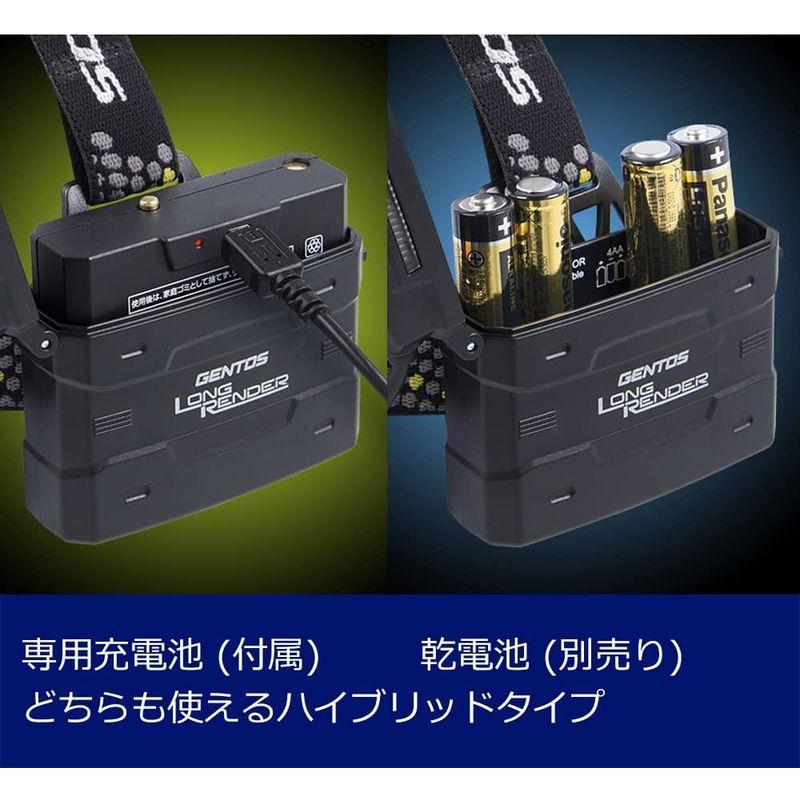 GENTOS(ジェントス) LED ヘッドライト USB充電式(専用充電池/単3電池) 強力 550ルーメン 防水 ロングレンダー LR-H｜tomy-zone｜07