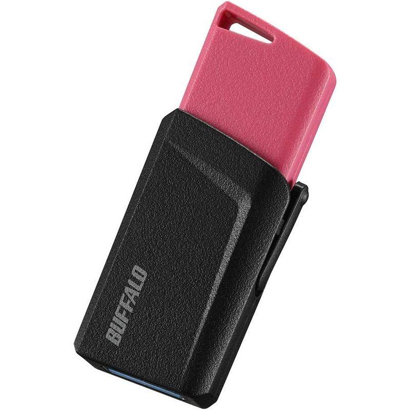 BUFFALO USB3.1(Gen1)プッシュスライドUSBメモリ 64GB ピンク RUF3-SP64G-PK｜tomy-zone｜03