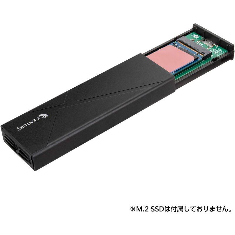 センチュリー どっち?もBOX M.2 SATA/NVMe両対応 USB3.2 Gen2接続対応ケース CM2NVSDBU32C_FP｜tomy-zone｜07