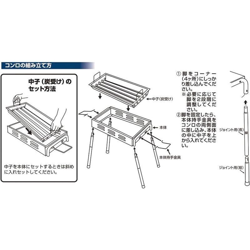 尾上製作所(ONOE) バーベキューコンロ CR-S 薄型(スチール) Sサイズ コンパクト収納 スリム 小型BBQコンロ 450×300×｜tomy-zone｜04