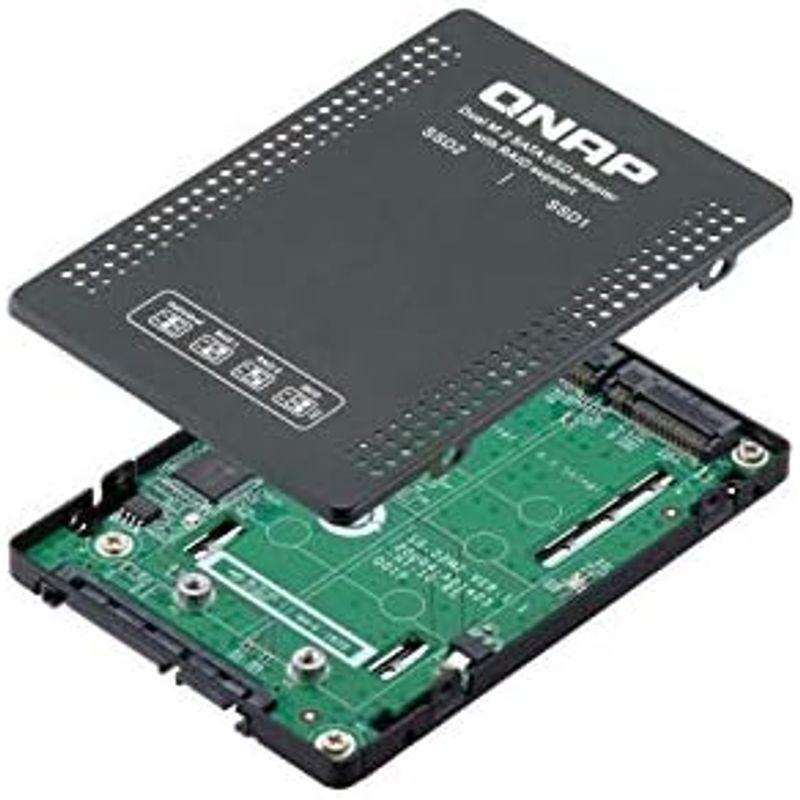 QNAP(キューナップ) QDA-A2MAR PCやNAS用のRAID対応ドライブアダプター 2台のM.2 SATA SSDを1つの2.5イ｜tomy-zone｜08