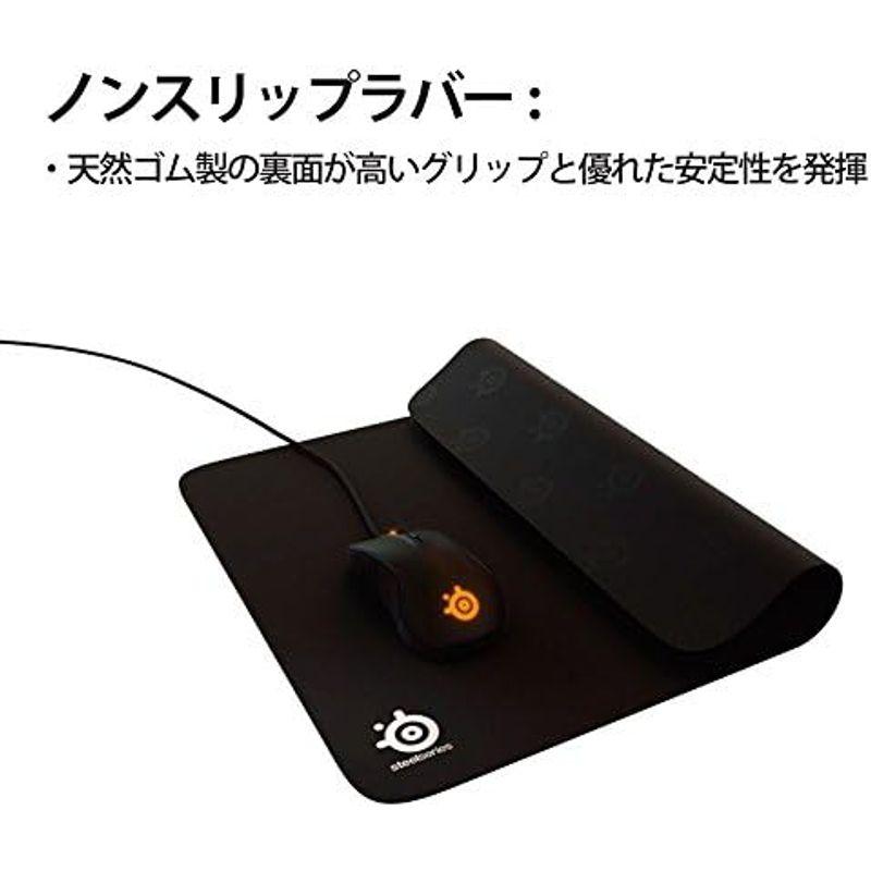 SteelSeries ゲーミングマウスパッド ブラック 小型 ノンスリップラバーベース 25cm×21cm×0.2cm QcK mini｜tomy-zone｜10