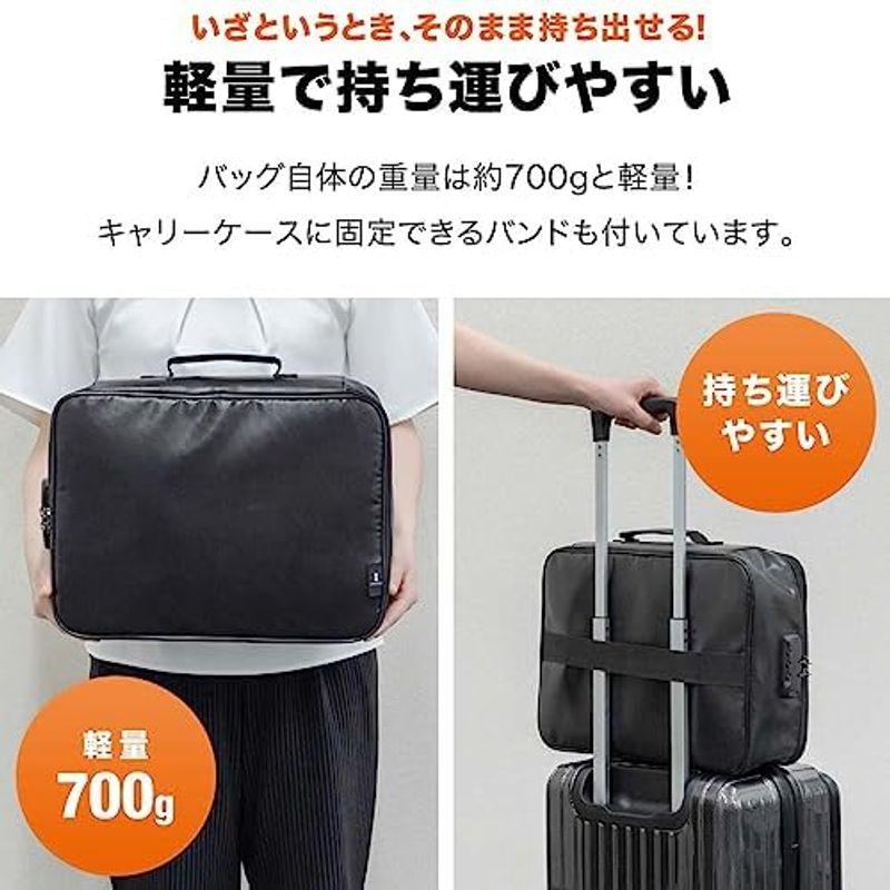 ottostyle.jp 耐火バッグ 耐火ケース 貴重品を火事や災害から守る 大容量 10L ダイヤルロック 仕分けポケット付き 防水加工｜tomy-zone｜03