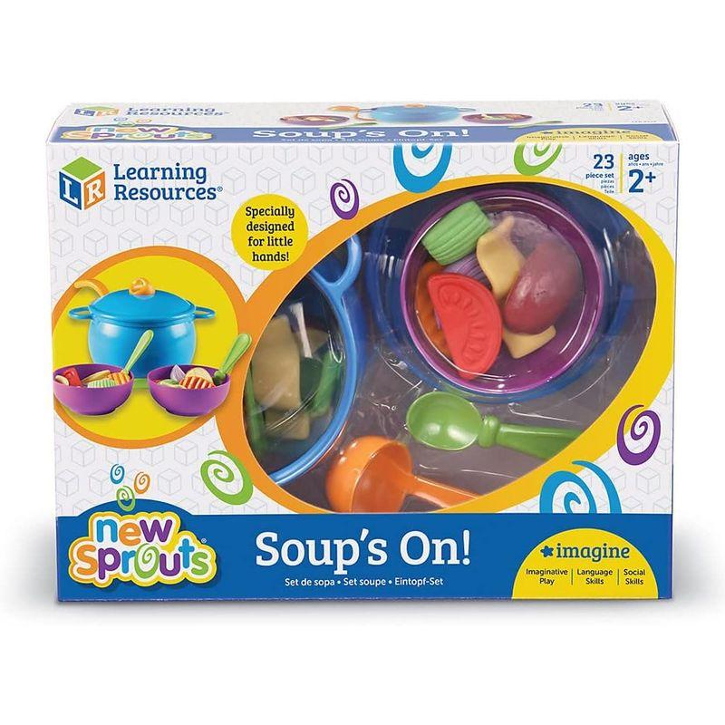 ラーニングリソーシズ プラスチック ままごとセット スープを作ろう 23ピース LER9273 正規品｜tomy-zone｜03