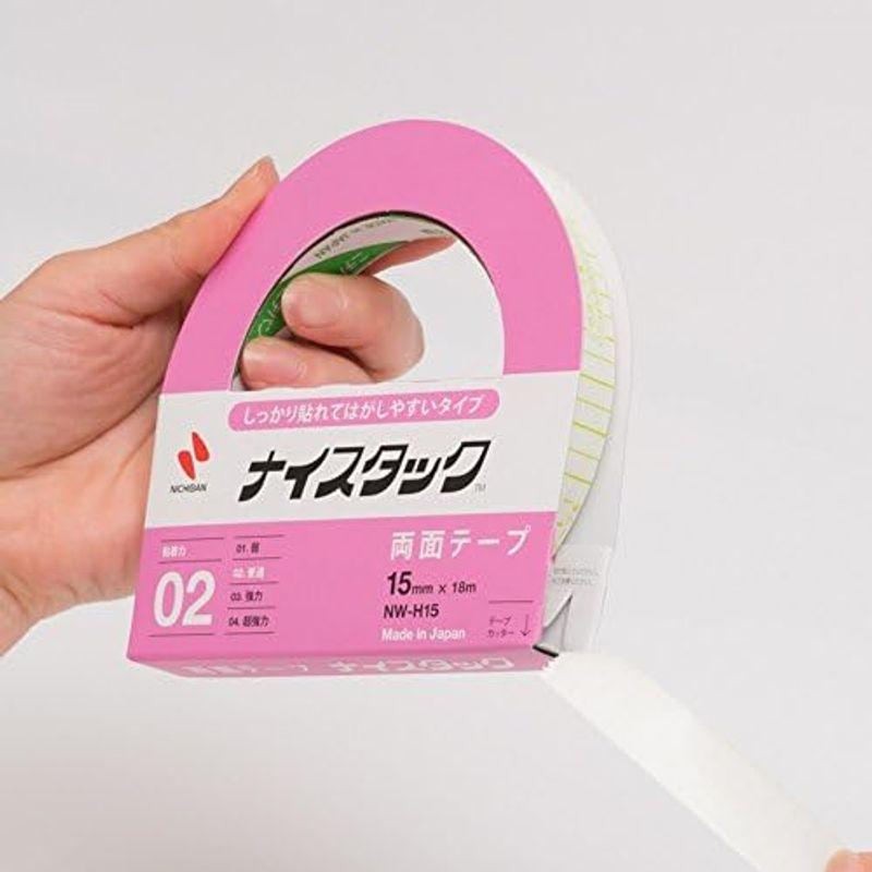 ニチバン 両面テープ ナイスタック しっかり貼れてはがしやすい 10mm NW-H10AZ2P｜tomy-zone｜02