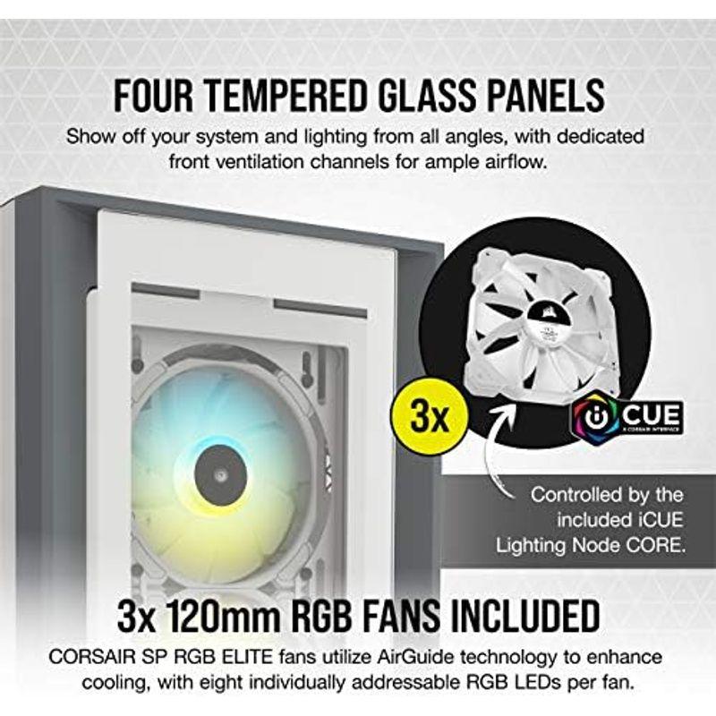 CORSAIR 5000D 強化ガラス製ミドルタワー ATX ケース、ブラック CC-9011208-WW｜tomy-zone｜02