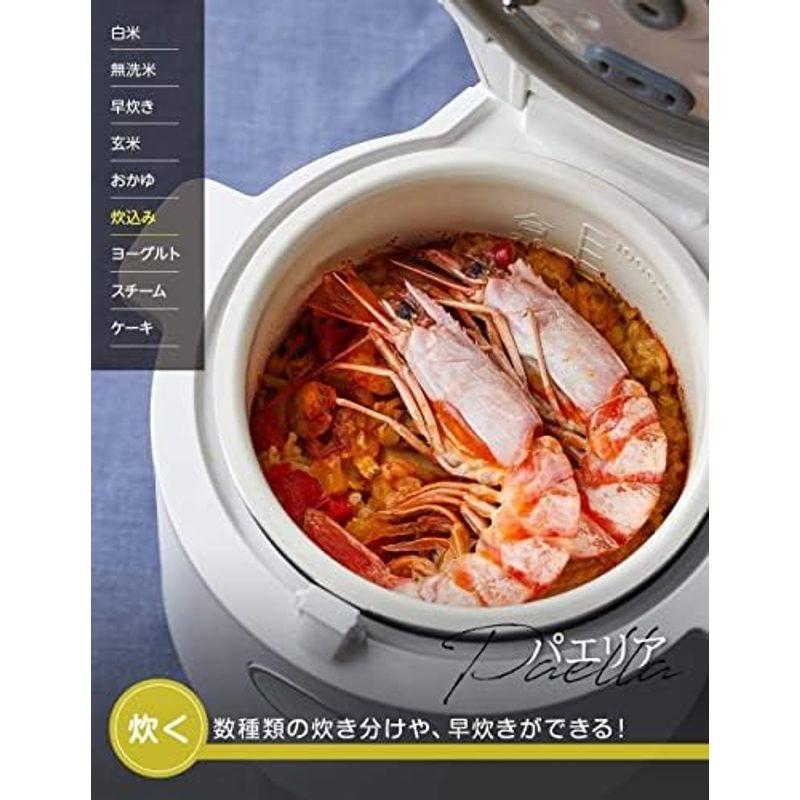 炊飯器 マルチライスクッカー 多機能 炊飯ジャー 2合用 VT-MRC (レッド)｜tomy-zone｜04