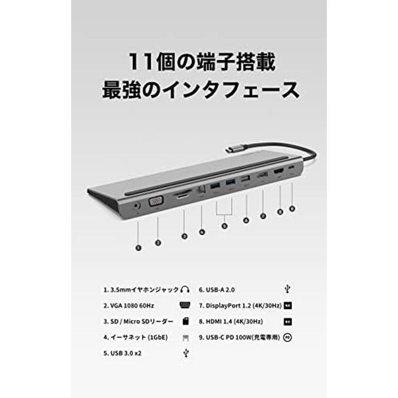 Belkin テレワーク リモートワーク用 ドッキングステーション USB-Cハブ 11-in-1 HDMI/Displayport/VGA｜tomy-zone｜10