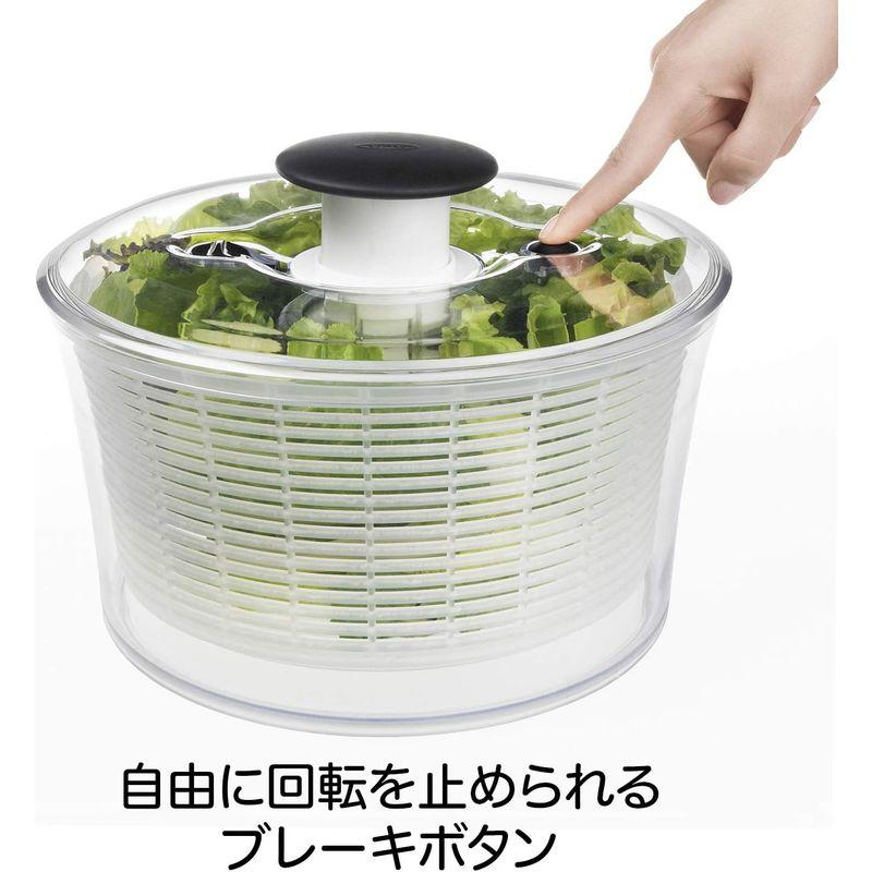 OXO サラダスピナー 野菜水切り器 小 クリア｜tomy-zone｜07